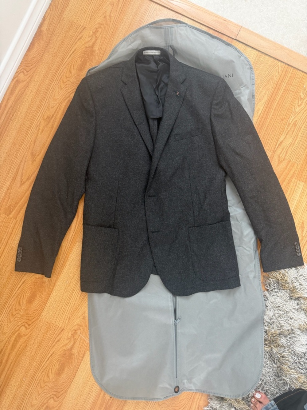 Corneliani Charcoal Gray Wool Sport Coat